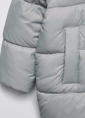 Uzun şişme mont - Görsel 6