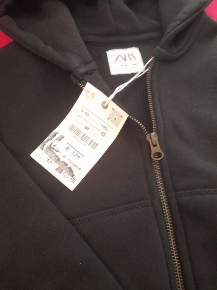 siyah Kapüşonlu  Sweatshirt - Görsel 5