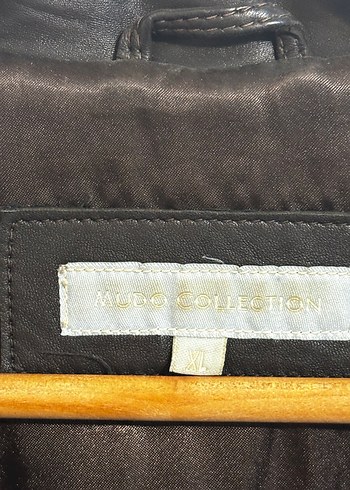 Mudo Concept Düğmeli Uzun acı Kahverengi Deri Kadın Ceket - Görsel 3