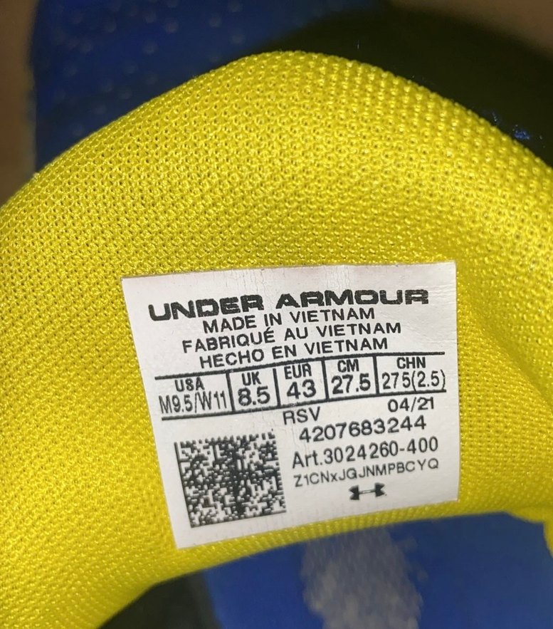 Mavi Under Armour Basketbol Ayakkabısı - Görsel 2