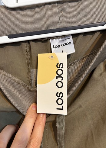 Los Ojos Haki Kemerli kargo Kadın Pantolon - Görsel 2