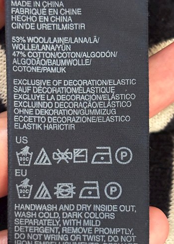 Tommy Hillfiger V Yakalı Lacivert Beyaz Çizgili Kadın Kazak - Görsel 5