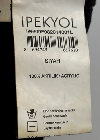 İpekyol Kemerli Siyah Kadın Kısa Kollu Triko - Görsel 3