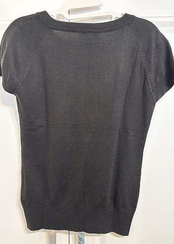 İpekyol Kemerli Siyah Kadın Kısa Kollu Triko - Görsel 4