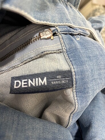 40 Beden Yargıcı denim elbise