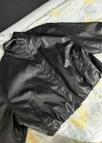 Zara deri ceket - Görsel 3