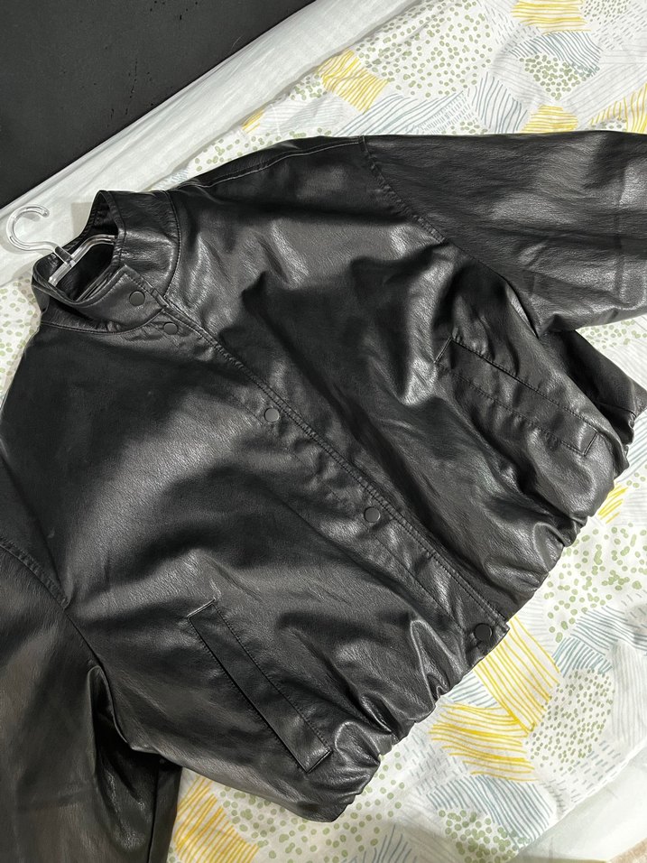 Zara deri ceket - Görsel 3