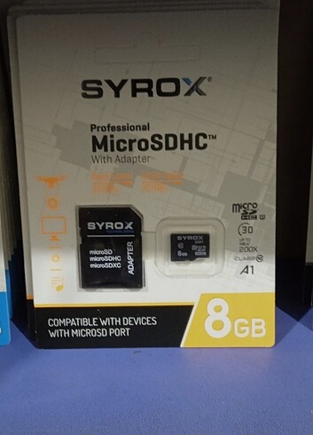 Syrox 8gb hafıza kartı 