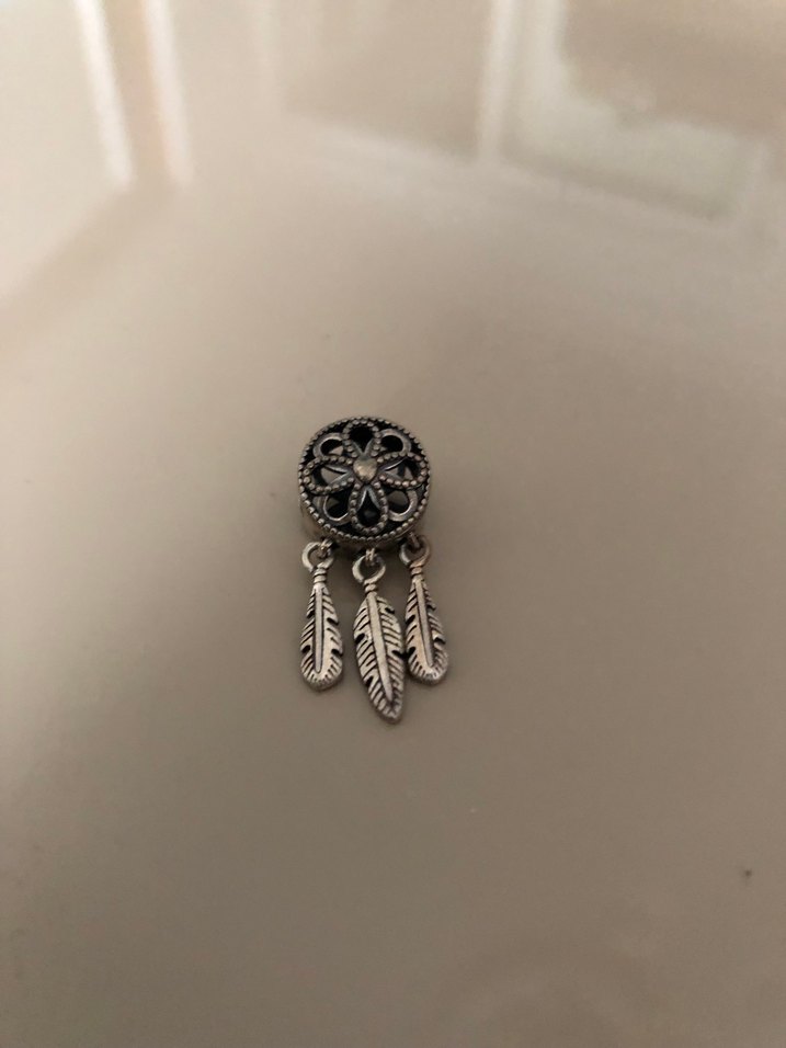 Gri Bohem Püsküllü Kadın Charm - Görsel 2