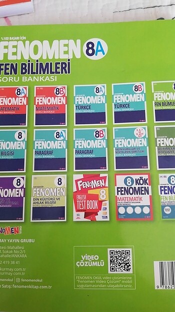  8. Sınıf fen fenomen 8A