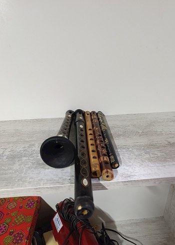 El İşçiliği Ahşap pirinç ve sedef kaplama Nefesli Müzik Aletleri - Görsel 3