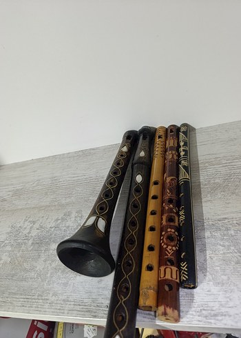 El İşçiliği Ahşap pirinç ve sedef kaplama Nefesli Müzik Aletleri - Görsel 4