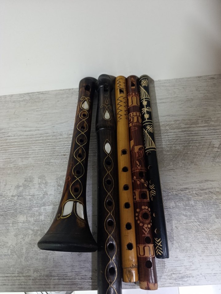 El İşçiliği Ahşap pirinç ve sedef kaplama Nefesli Müzik Aletleri - Görsel 2