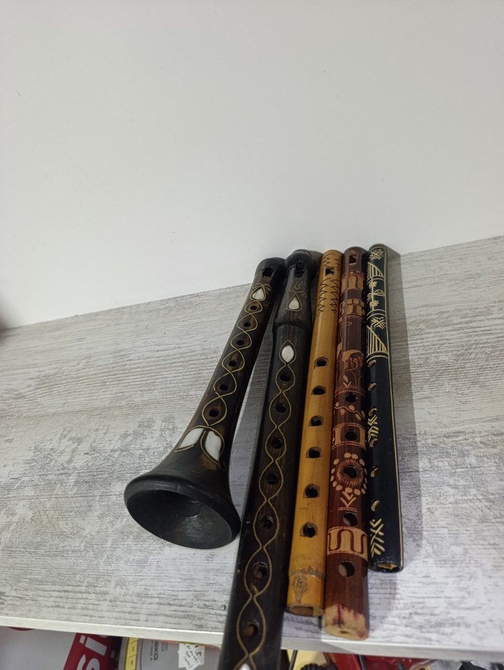 El İşçiliği Ahşap pirinç ve sedef kaplama Nefesli Müzik Aletleri - Görsel 4