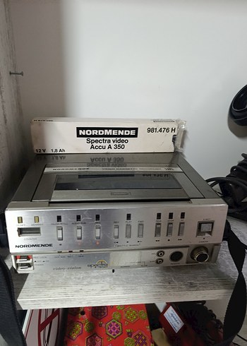 Gri Vintage Nortmende Video Kamera ve Ekipmanları - Görsel 5