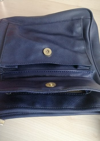 Beden mavi Renk Mavi Suni Deri Kadın Omuz Çantası