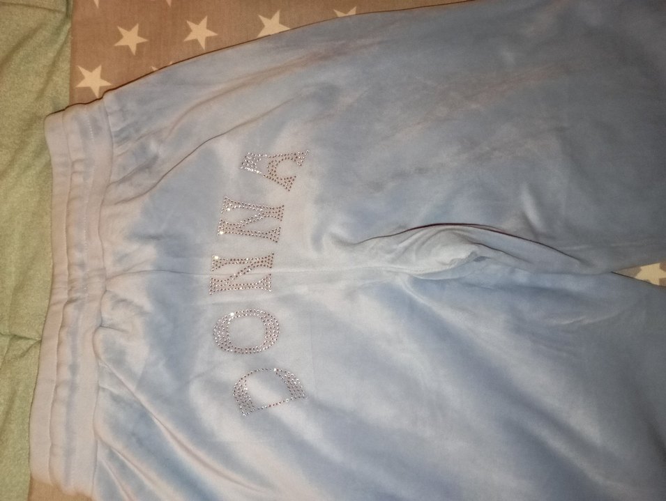 Mavi Midi Kadın Denim Eşofman Altı - Görsel 4