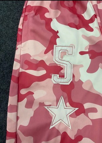 Pembe Kamuflaj Rahat Kesim Kadın Eşofman - Görsel 5