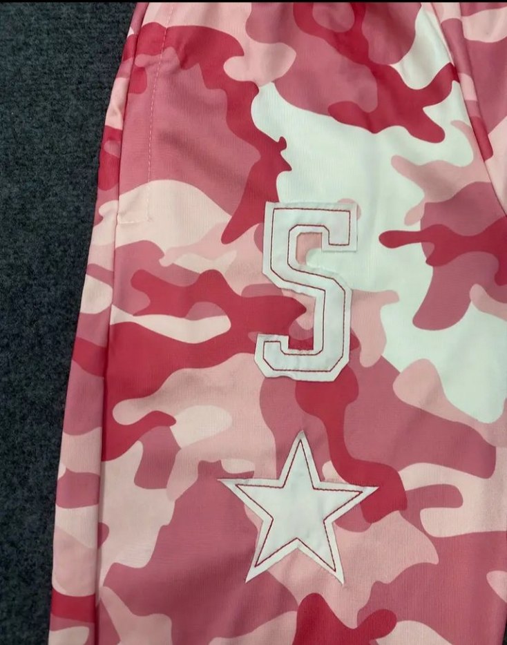 Pembe Kamuflaj Rahat Kesim Kadın Eşofman - Görsel 5