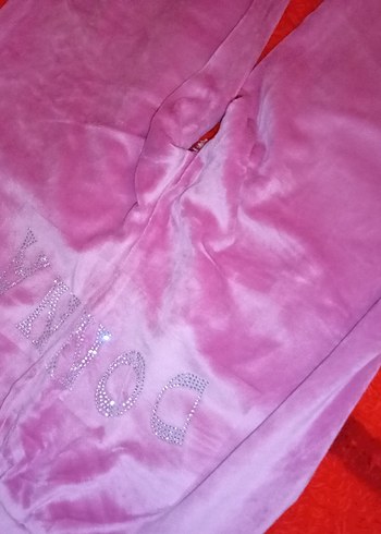 Pembe Dantel Detaylı Salaş Kadın Eşofman Altı - Görsel 6