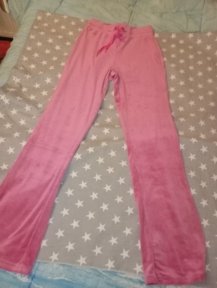 Pembe Dantel Detaylı Salaş Kadın Eşofman Altı - Görsel 4