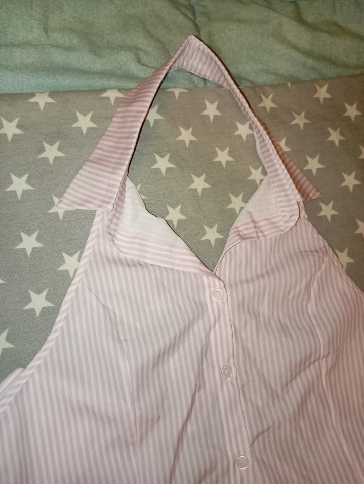 Pembe  Bluz Düğmeli - Görsel 5