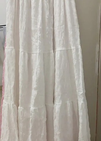 Beyaz maxi Etek polyester - Görsel 7