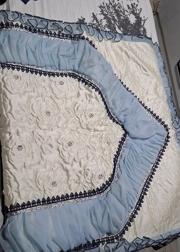 Nakışlı Açık Mavi seccade