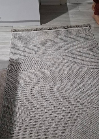 Gri Modern Dokulu Halı