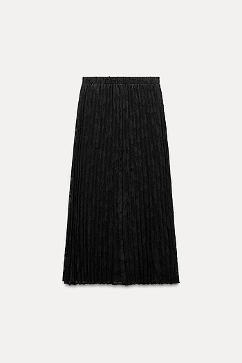 xs Beden siyah Renk Zara midi etek