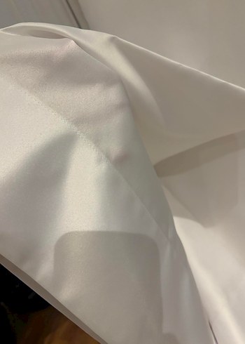 Beyaz saten güneşlik - Görsel 3