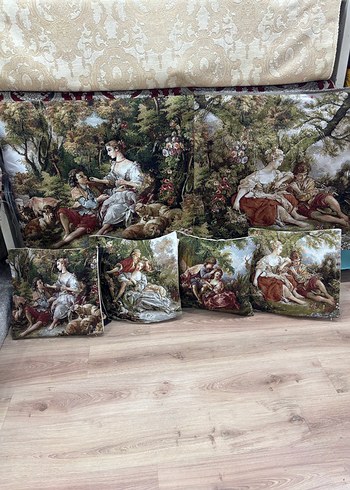 Goblen kırlent kılıfı - Görsel 2