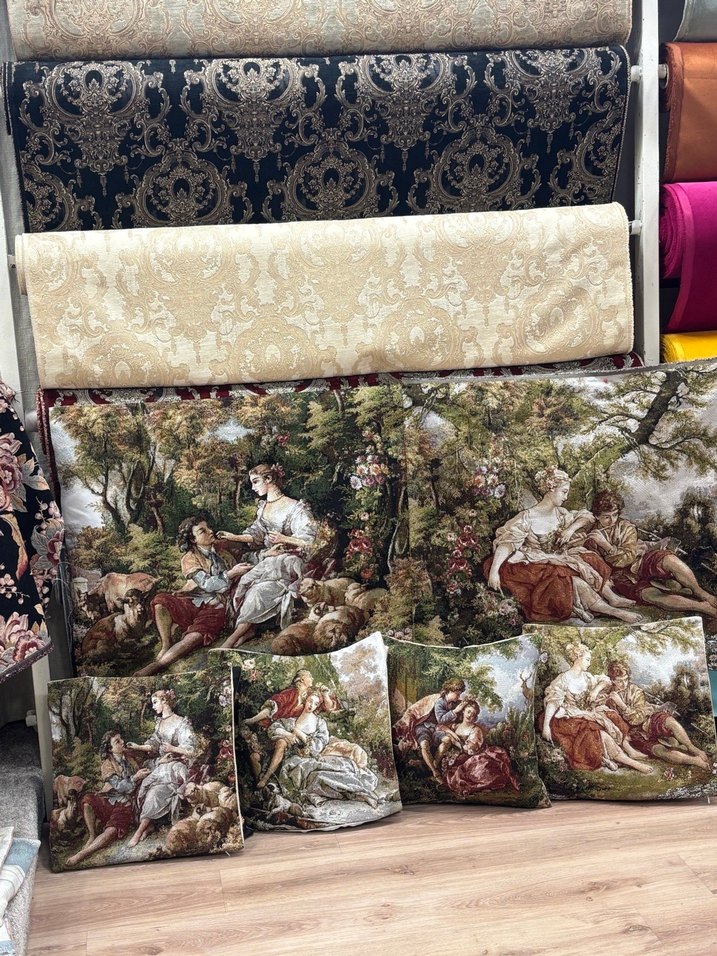 Goblen kırlent kılıfı - Görsel 4