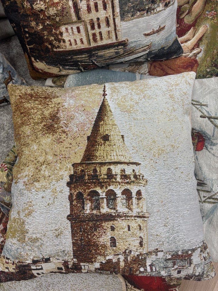 Goblen kırlent kılıfı - Görsel 2