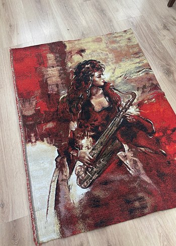 Bordo Baskılı Counterculture Halı - Görsel 4