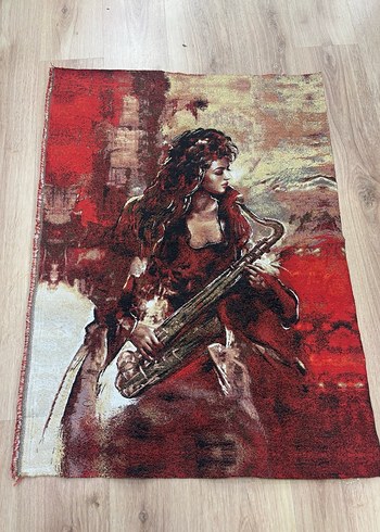 Bordo Baskılı Counterculture Halı - Görsel 5