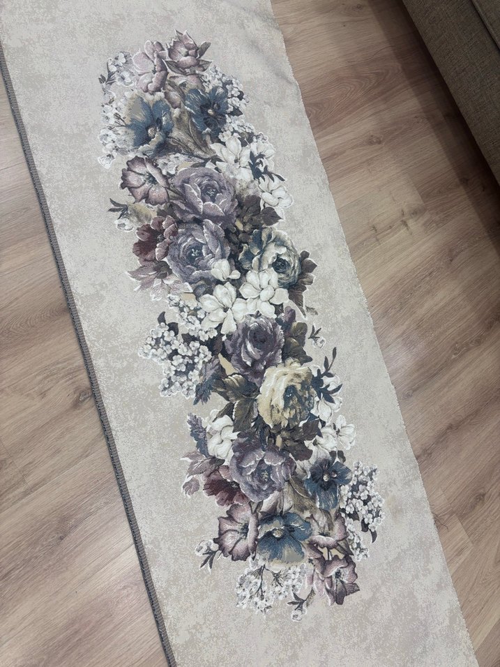 Goblen çiçek desenli kumaş - Görsel 4