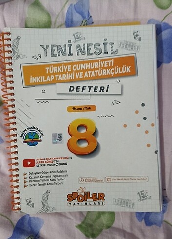 8. Sınıf inkılap çalışma defteri 