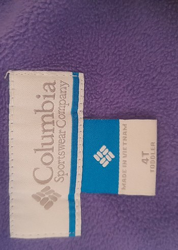 4 Yaş Beden mor Renk Orijinal Columbia Kız Çocuk Mont