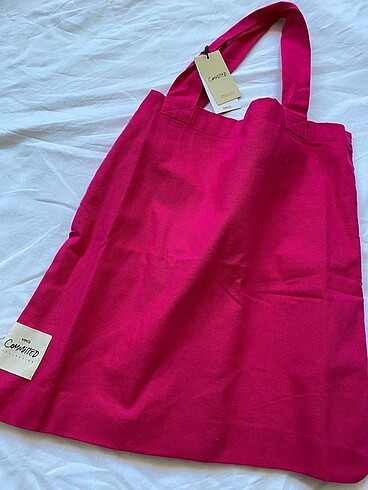 Pembe shopper çanta