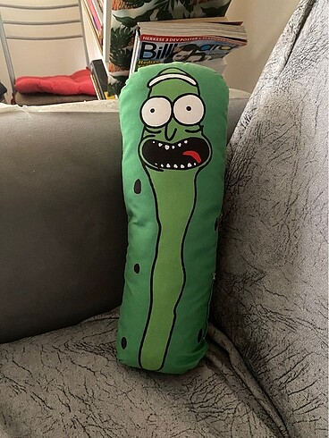  Beden Renk Pickle Rick - Peluş Yastık / 32 cm
