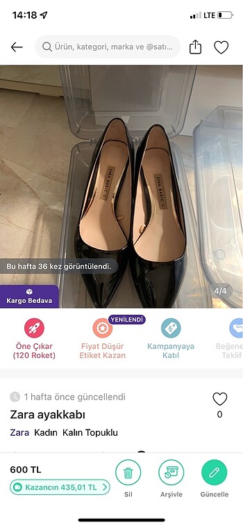 Zara rugan Ayakkabı