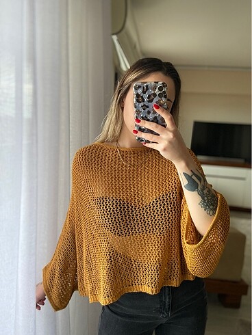 Mango Mango hardal sarı bluz