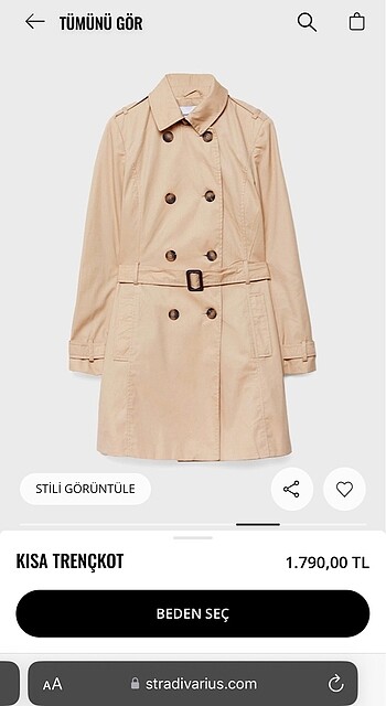Stradivarius Stradivarius trençkot