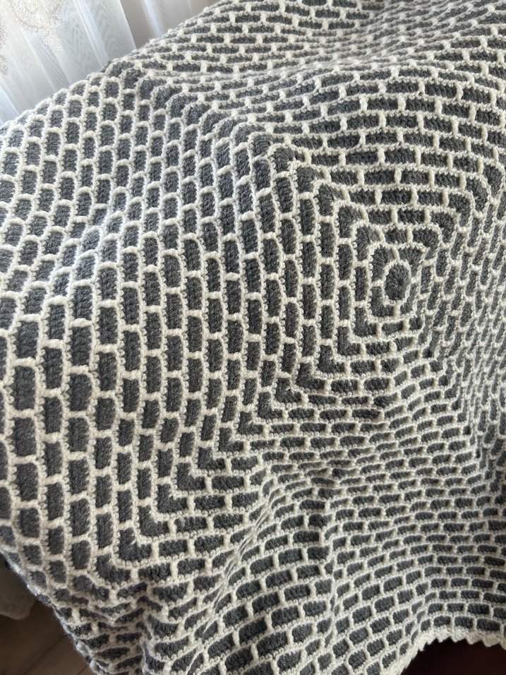 Gri Örgü Çocuk Battaniyesi - Görsel 3