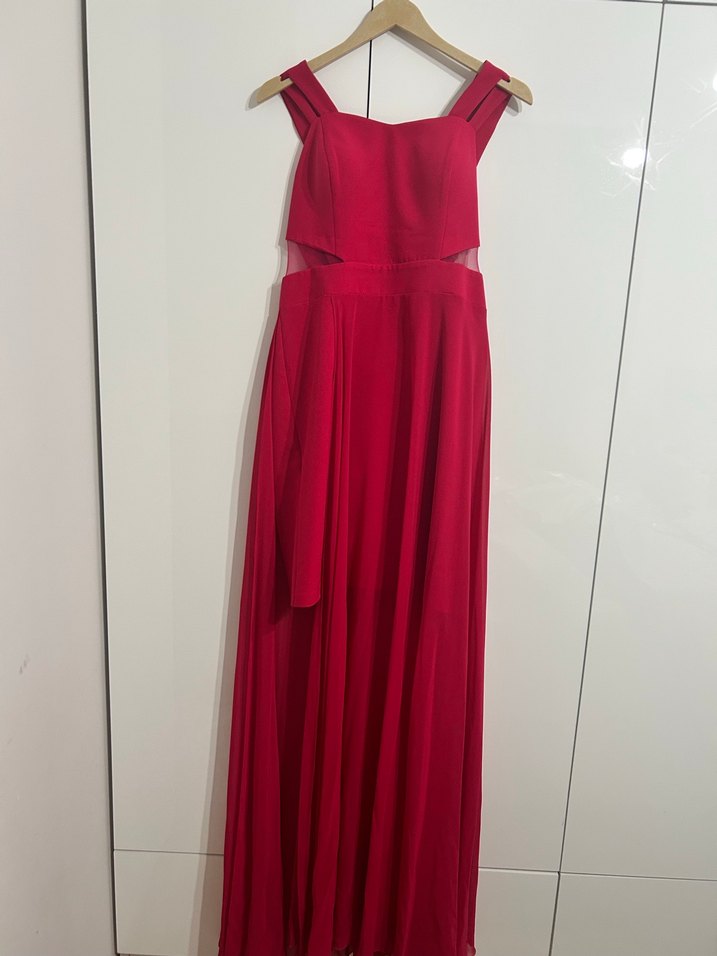 Pembe Abiye Elbise - Görsel 4