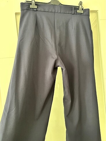 xxl Beden Koyu Lacivert WideLeg Kumaş Pantolon