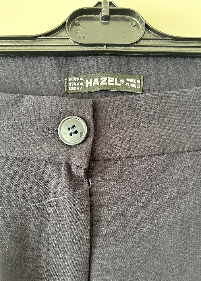 Koyu Lacivert WideLeg Kumaş Pantolon - Görsel 2