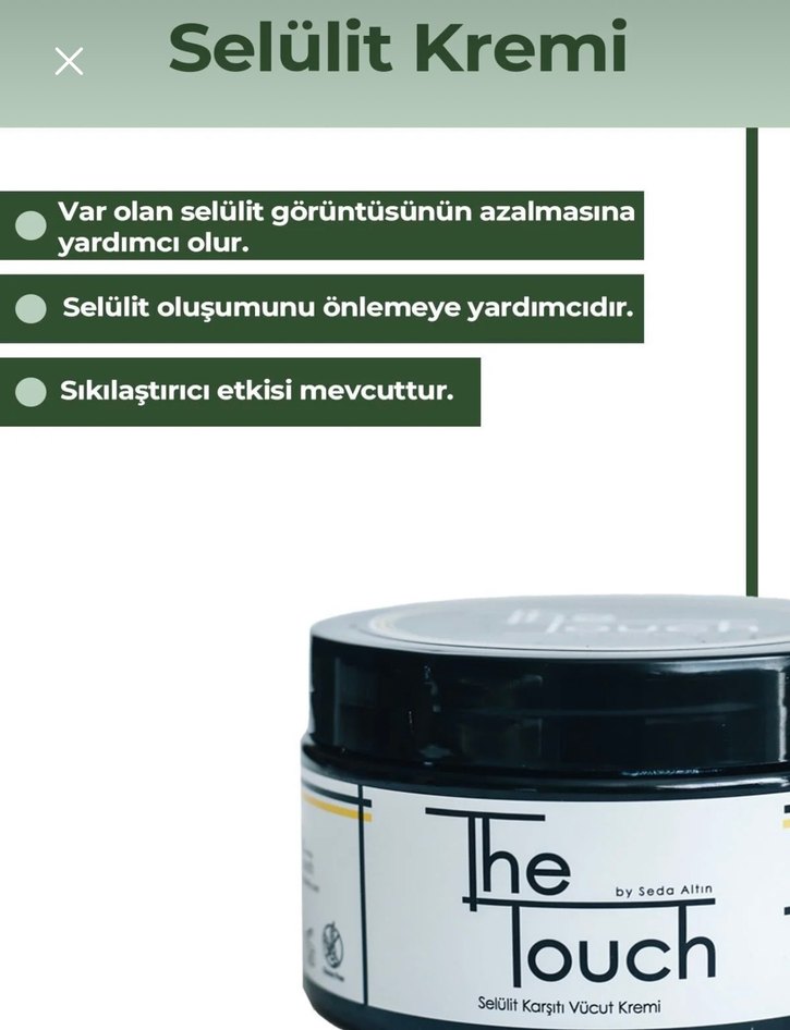 The Touch Seda Altın Selülit ve Çatlak Kremi - Görsel 5