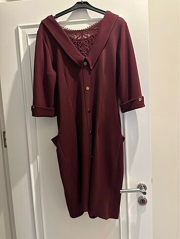 44 Beden bordo Renk Kadın elbise
